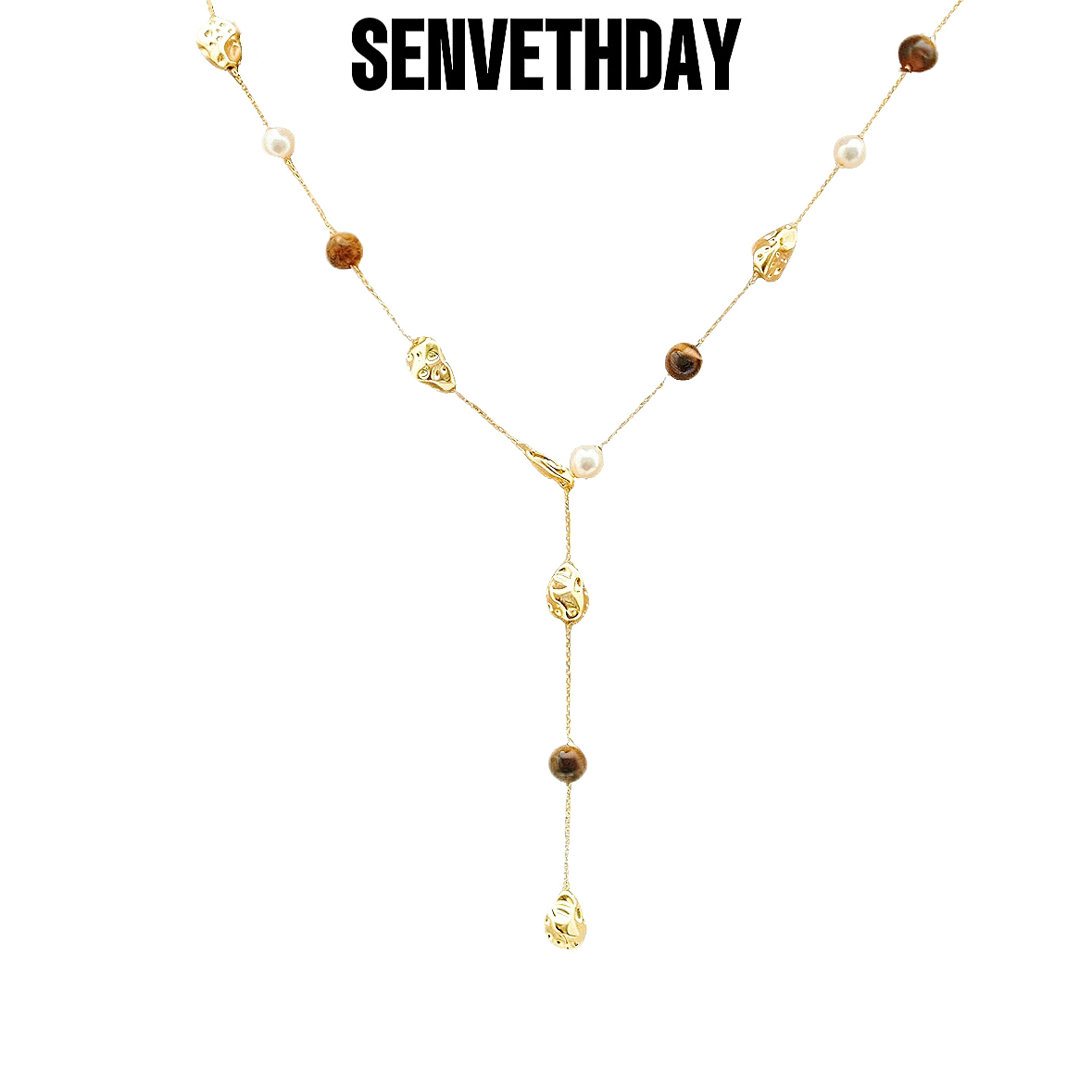 Senveth Day 铜合金项链 金岩之巅项链 简约百搭复古小众长款