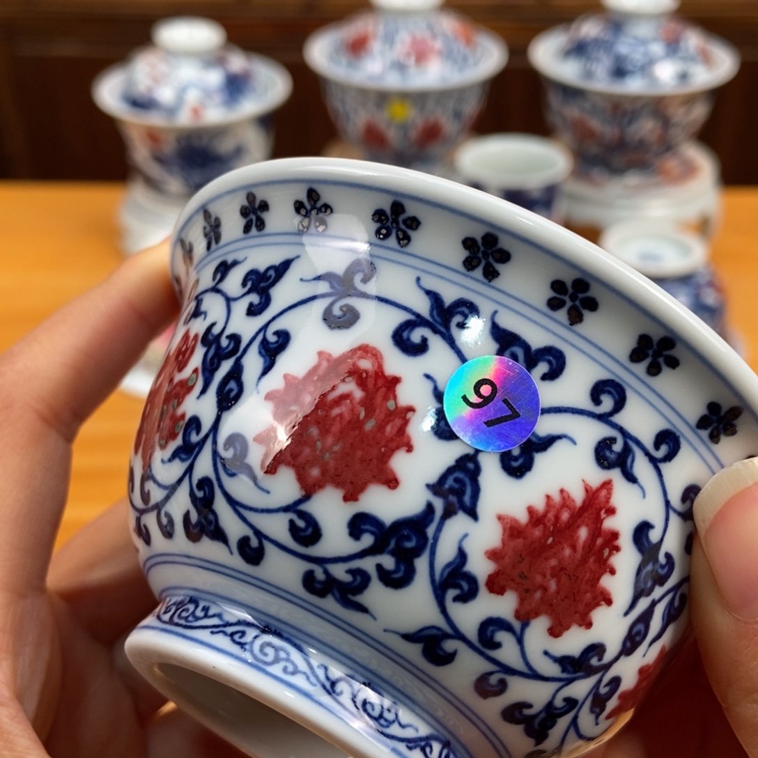 手绘现代茶具非古董