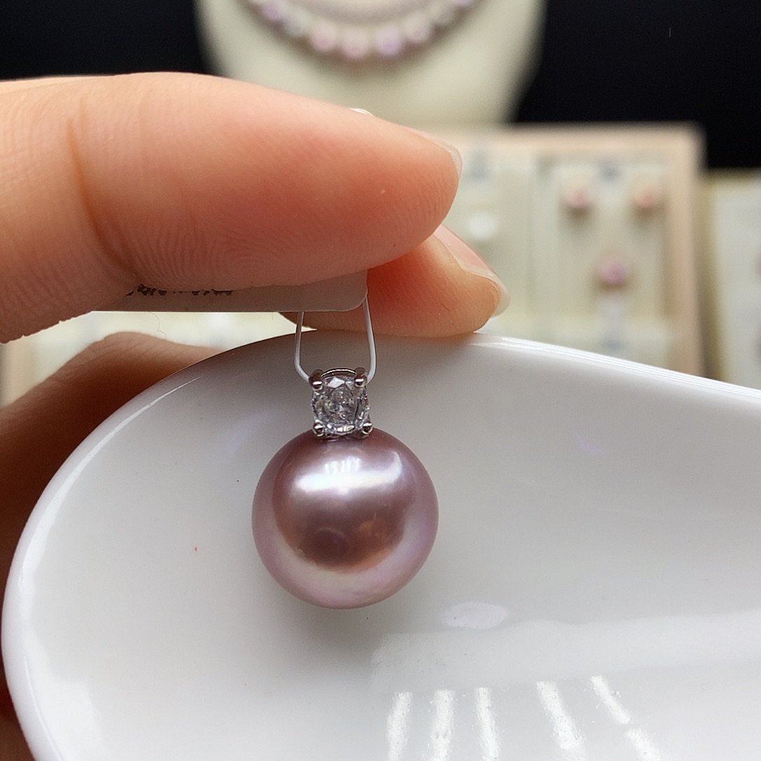 淡水珍珠吊坠(赠链)合金