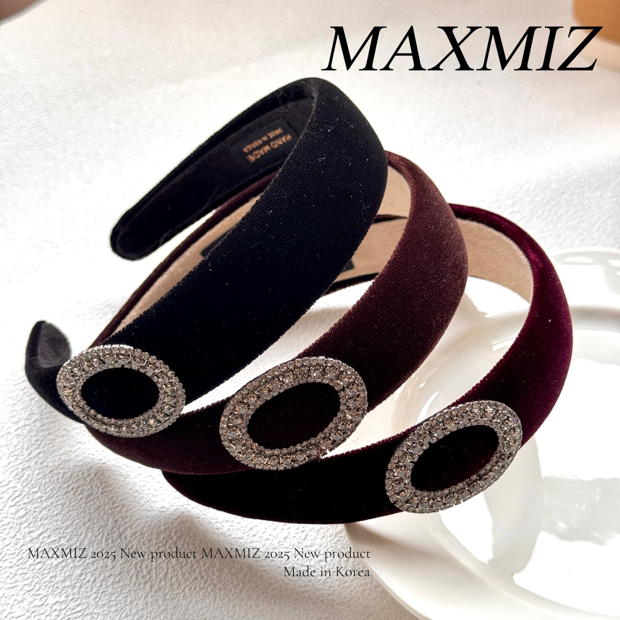 东大门 韩国新款经典百搭小香风圆钻发箍精致简约 3076