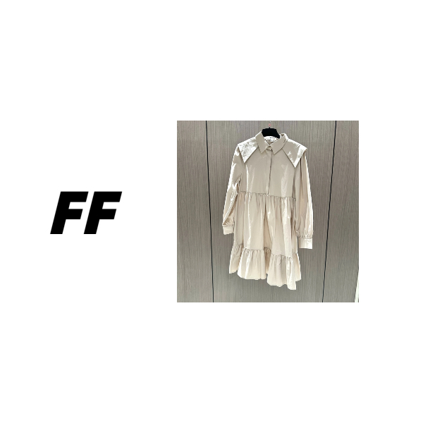 【B50632】春秋款纯色简约休闲宽松翻领长袖衬衫连衣裙