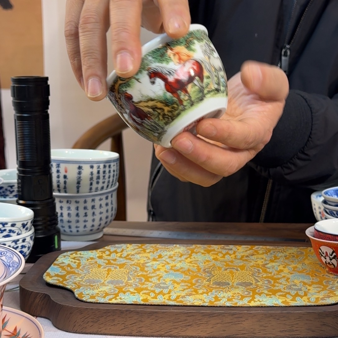 陶其他马到成功缸杯