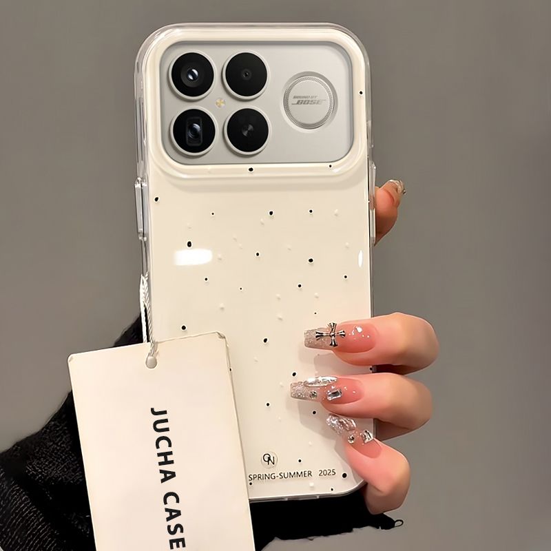 适用泼墨黑白点小米红米k90手机壳ins风冷淡redmik90promax简约高