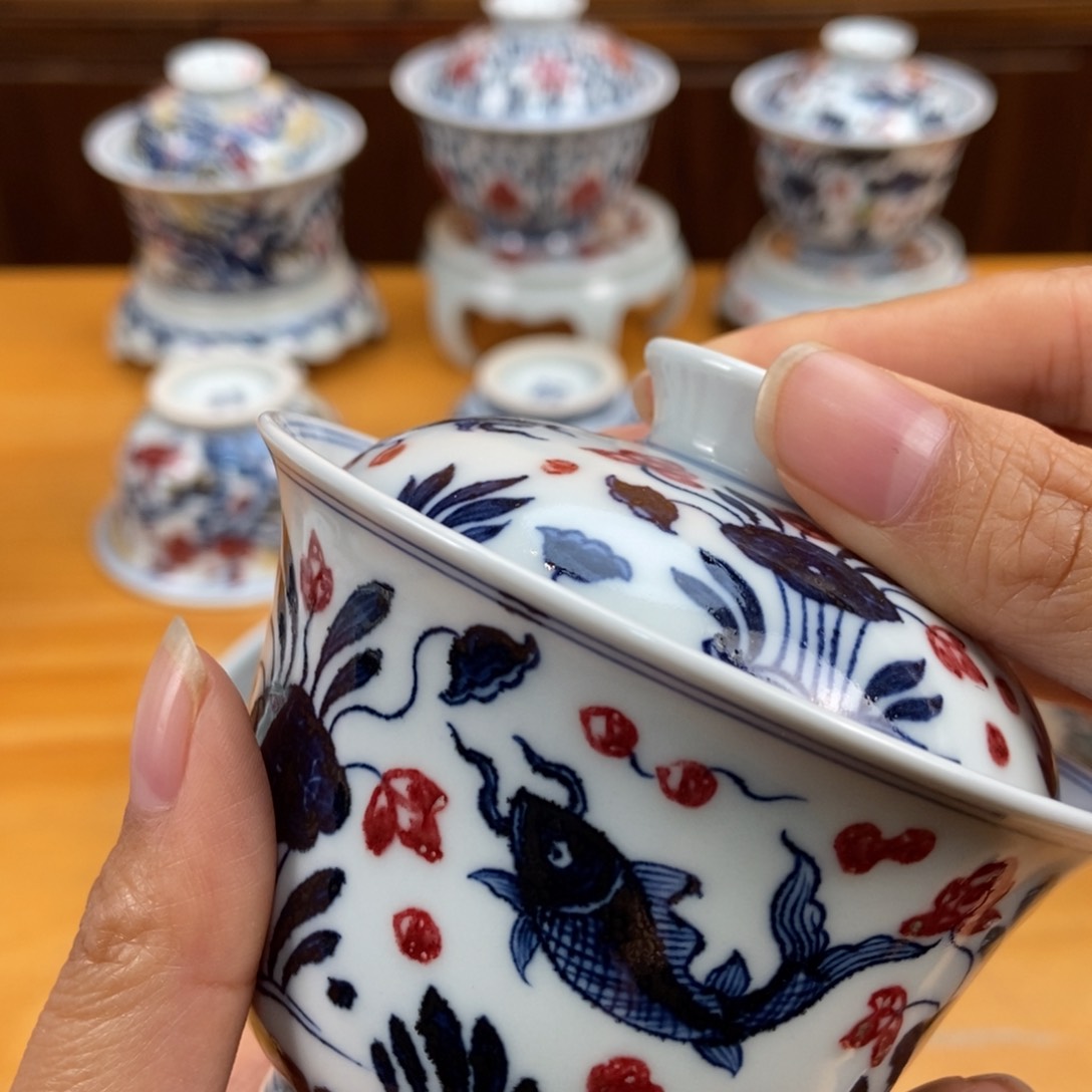 手绘现代茶具非古董