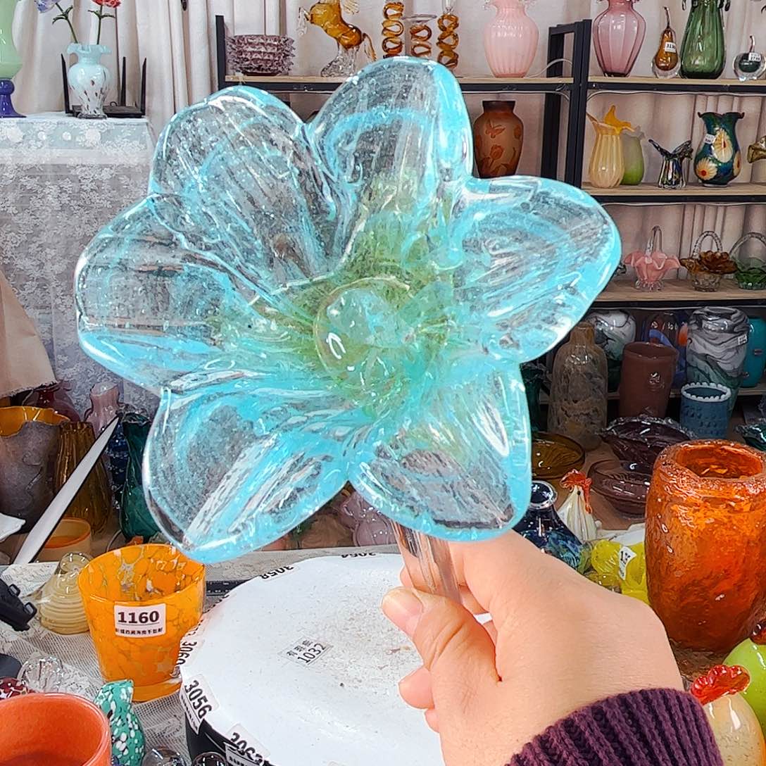 家悦琉璃花瓶摆件