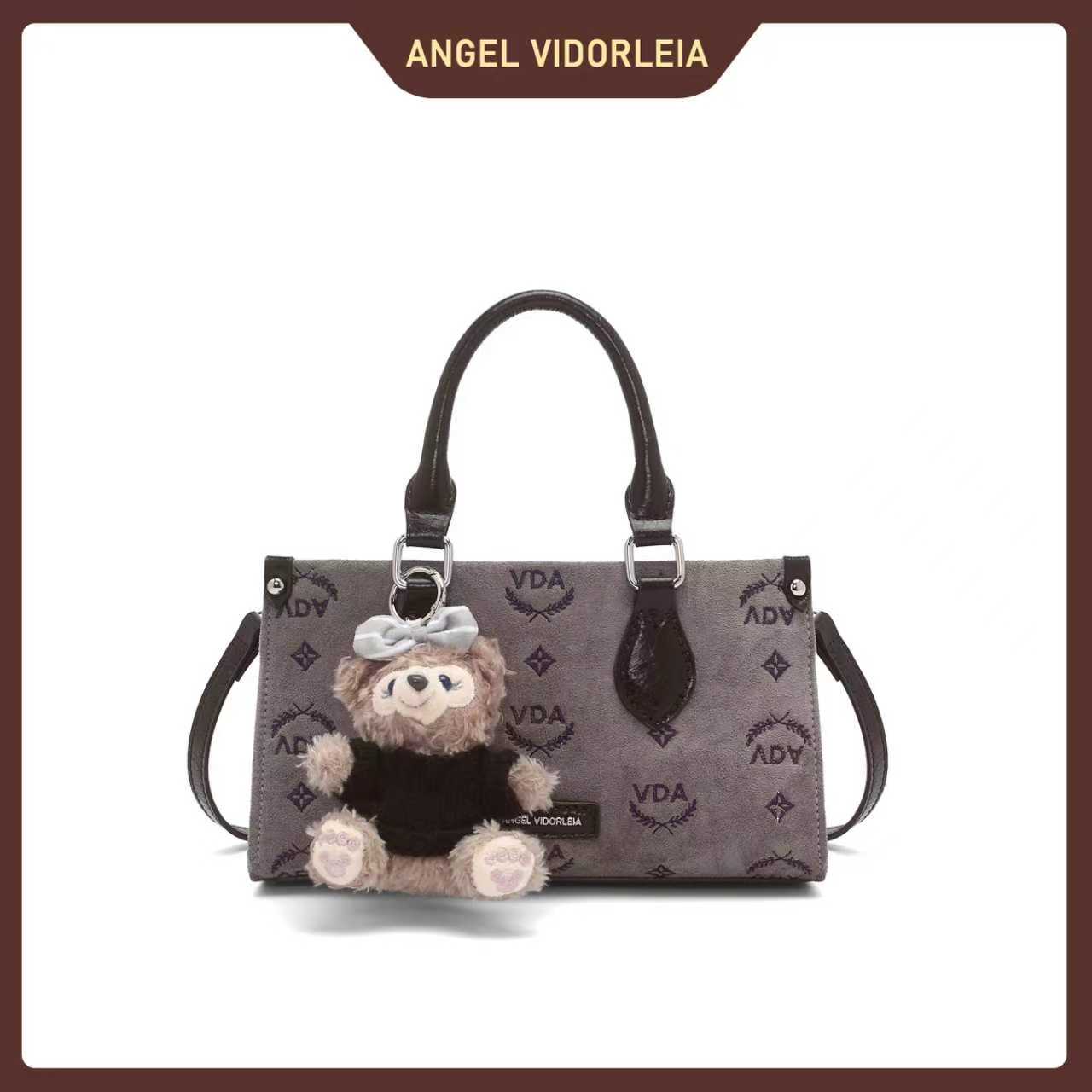 安琪维多莉娅新款复古手提小方包单肩斜挎包-66338