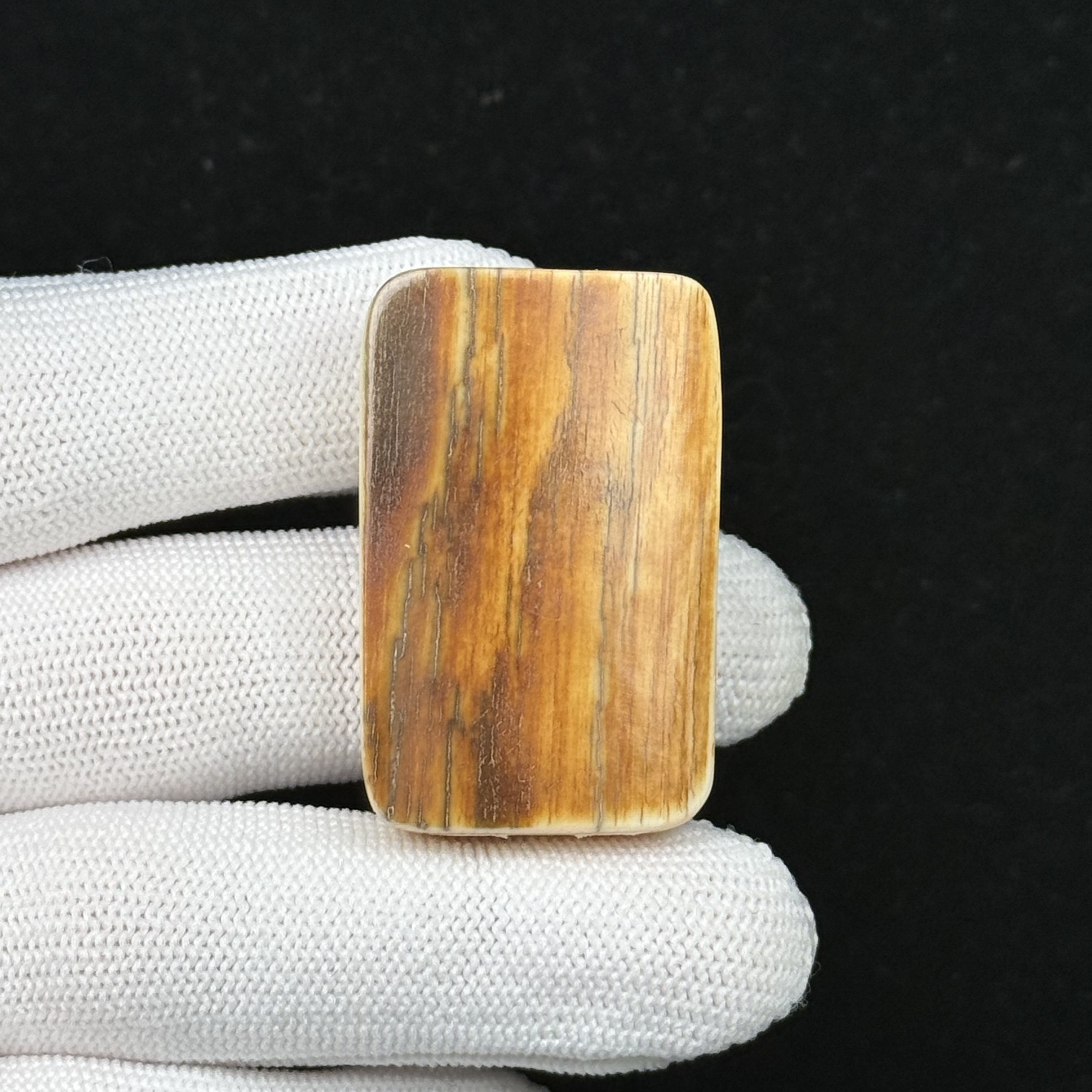 E67-87天然猛犸牙 肥皂25*39*15.5mm支持复检假一罚十