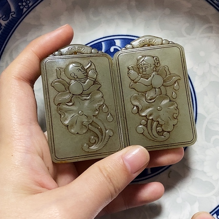 瓷片瓷片 瓷器 摆件1个