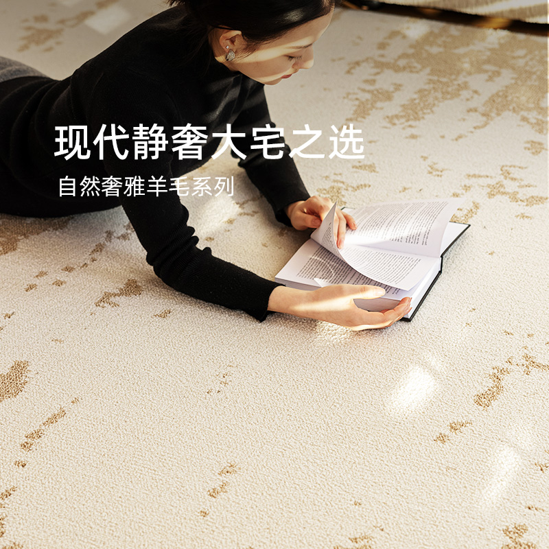 米嘉鎏金|进口新西兰羊毛地毯客厅2025新款好打理卧室地垫极简风