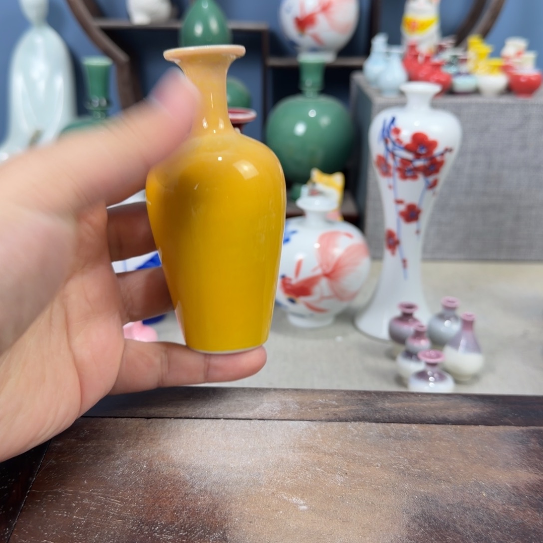 陶瓷手工小花器摆件