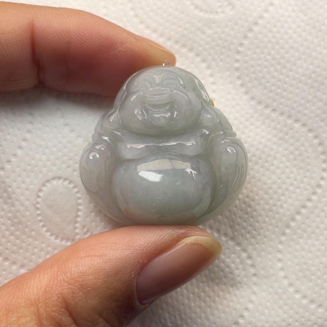 翡翠未镶嵌颈饰翡翠佛公吊坠