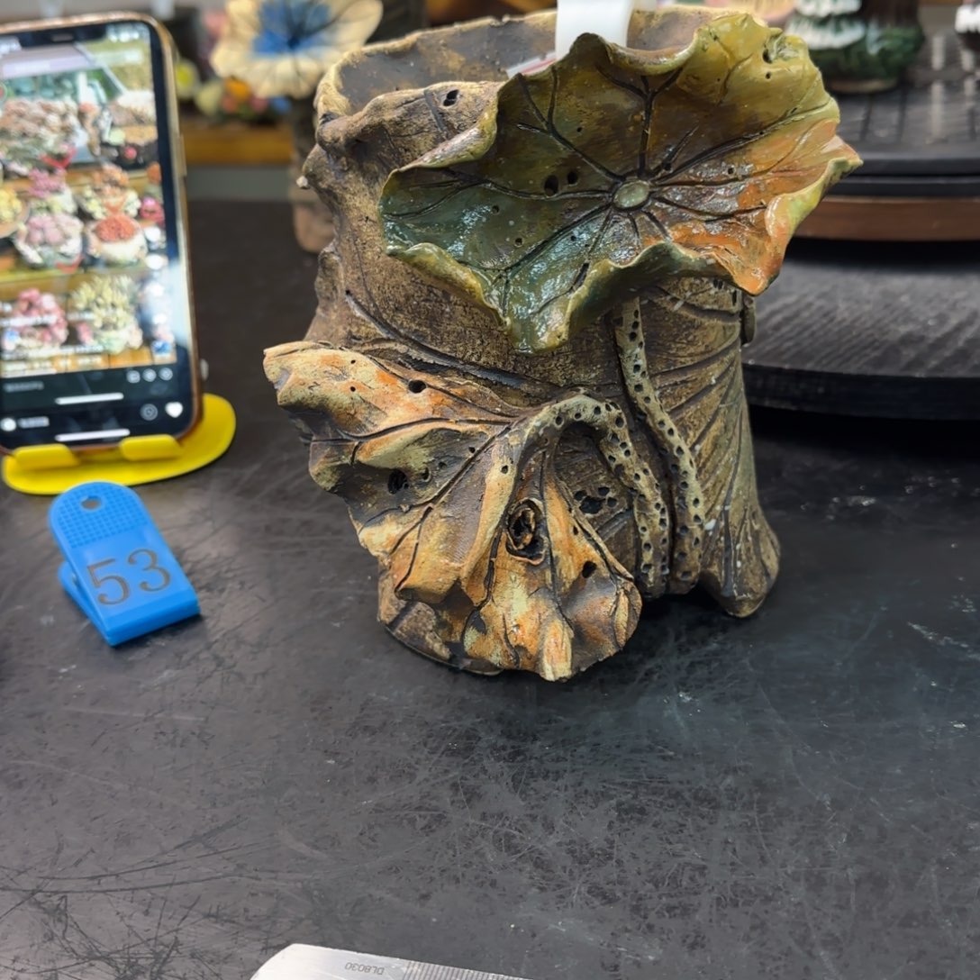 烧***球本默花器麦饭石花盆