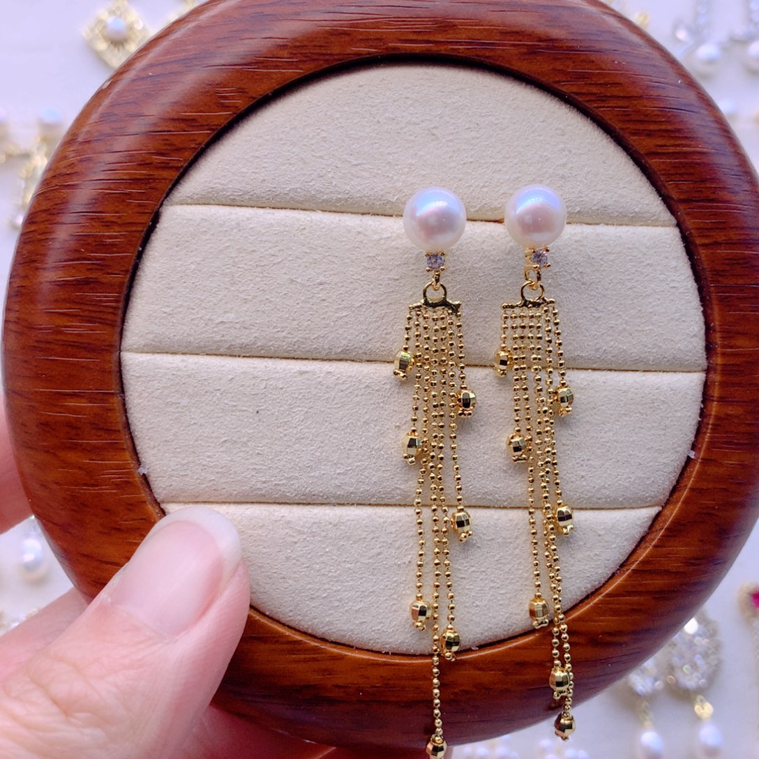 耳饰淡水珍珠合金