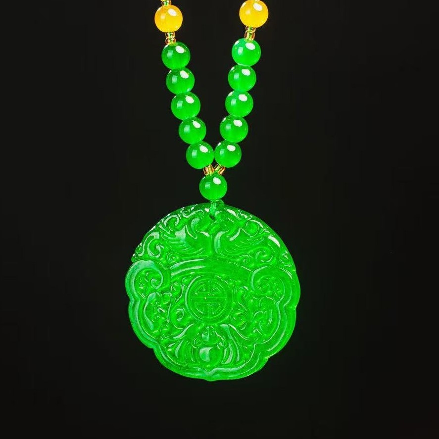 {老三高端甄选}dsj14精品时尚绿色如意锁