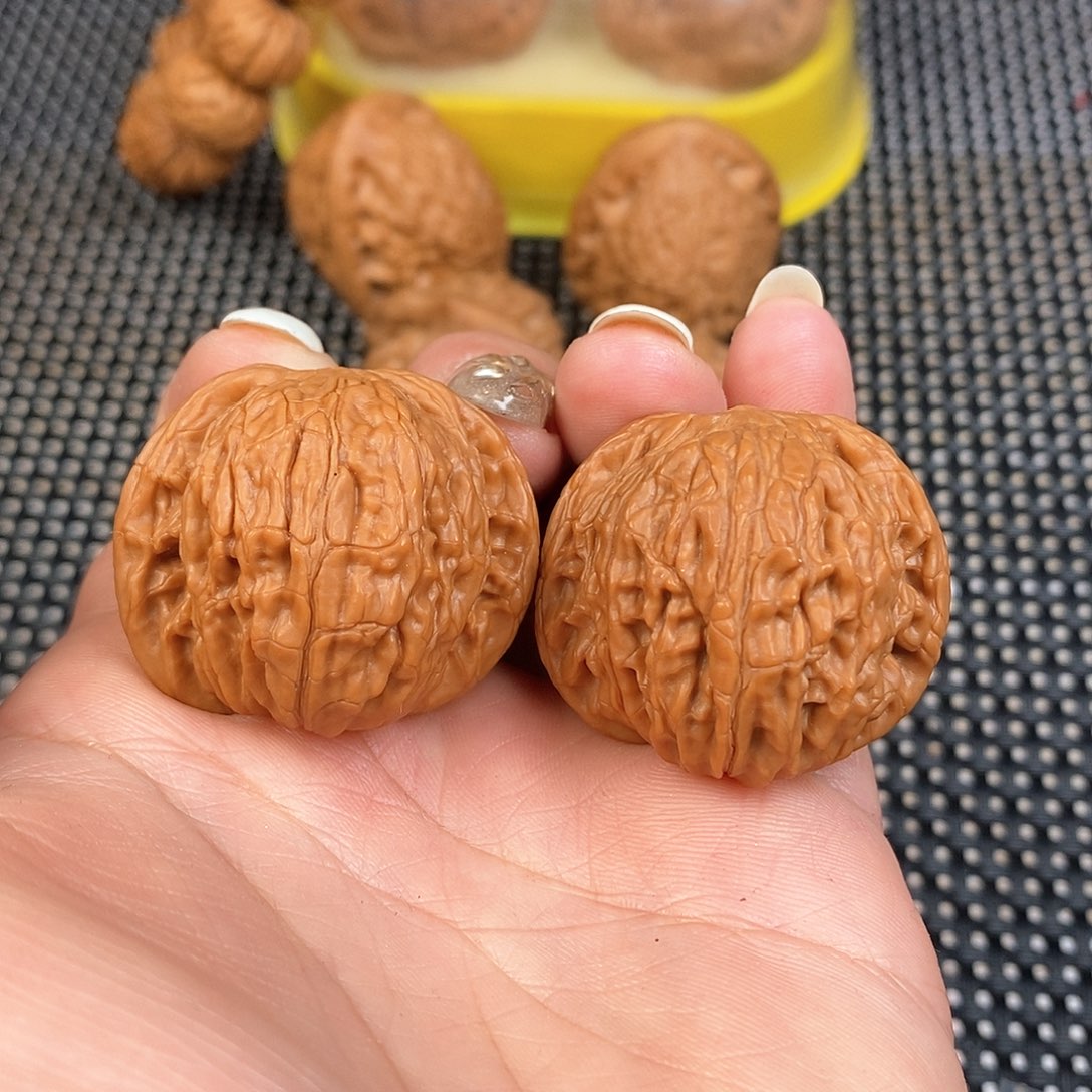 文玩核桃把件35➕磨盘