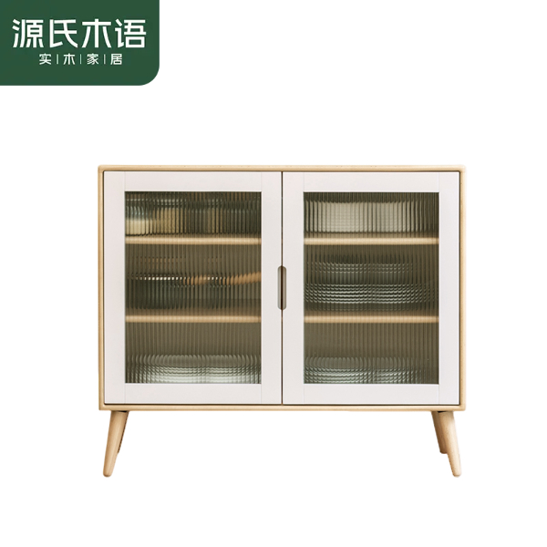 源氏木语实木餐边柜储物柜实木 桦木 100*40*85cm Y141Q01