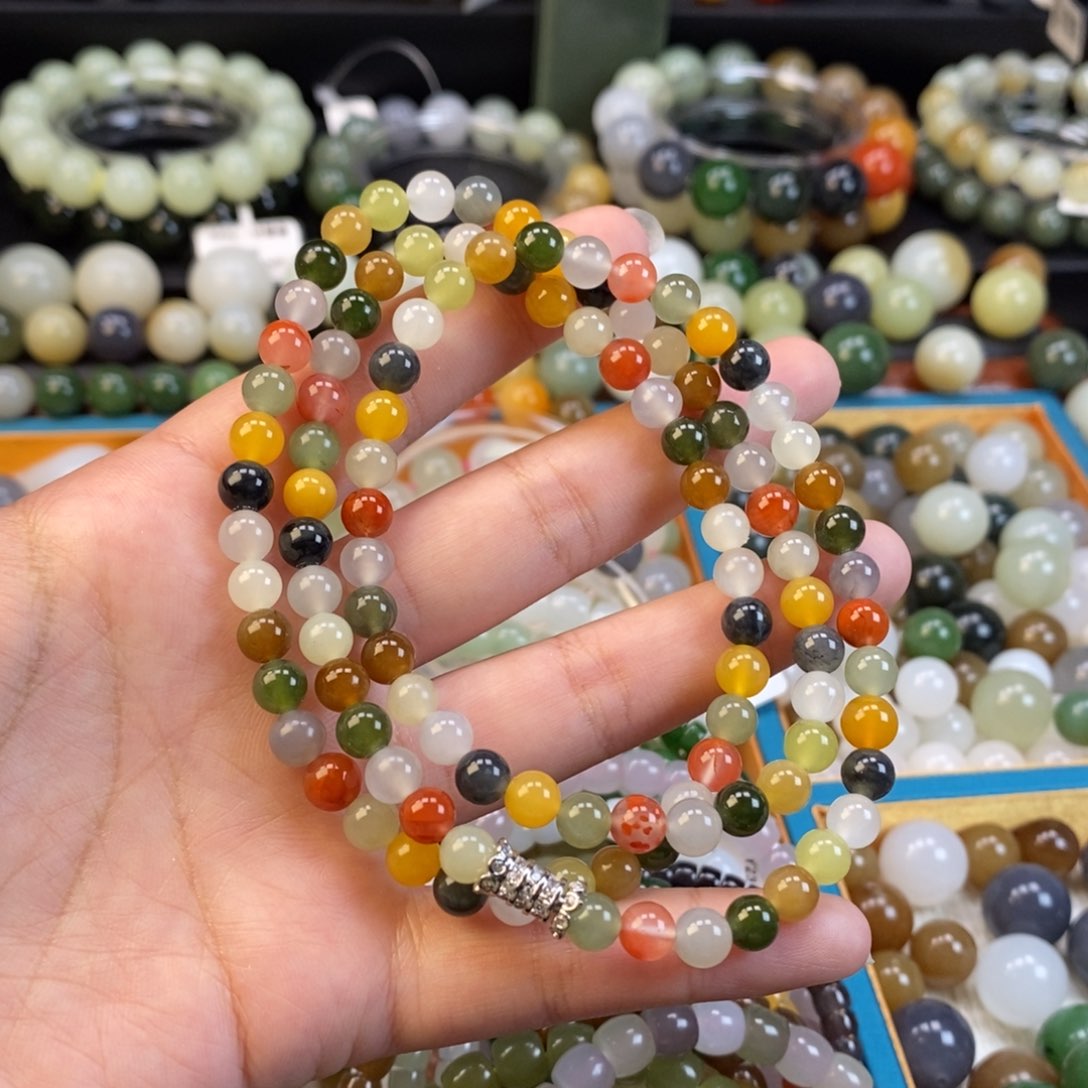 和田玉手串未镶嵌福利多宝108颗z 6