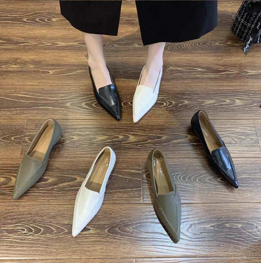 肥仔推荐 CA 526-2  时尚气质舒适设计感粗跟女士高跟单鞋