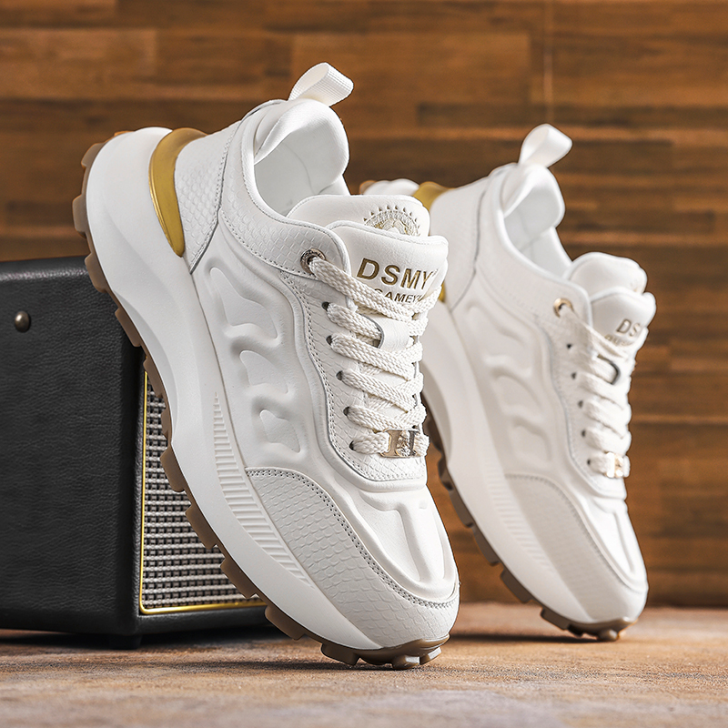 DUSAMEYA 杜莎米娅新款休闲时尚板鞋面包鞋运动鞋增高百搭厚底
