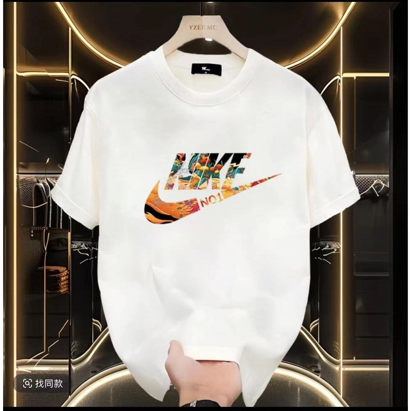 1007【一折粉丝福利】夏季潮牌男女同款圆领百搭T恤时尚休闲