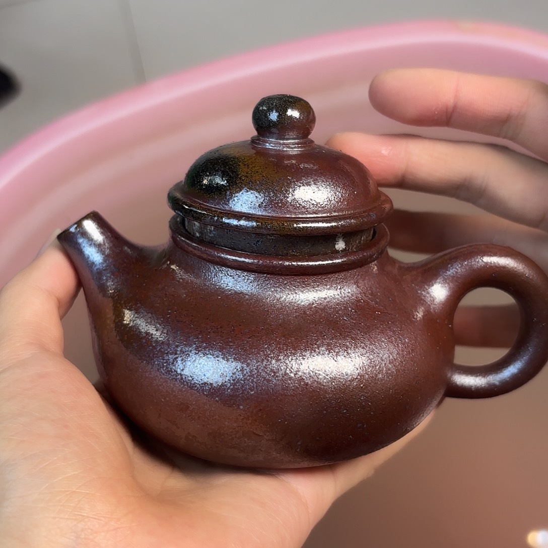 茶壶紫砂柴烧紫砂瑕疵容天