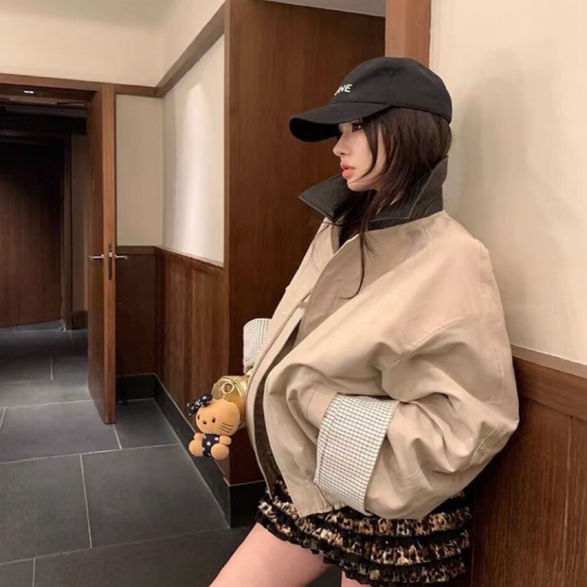 泡菜鱼➕鱼秋冬韩系慵懒风针织毛衣纯欲美拉德连衣裙套装