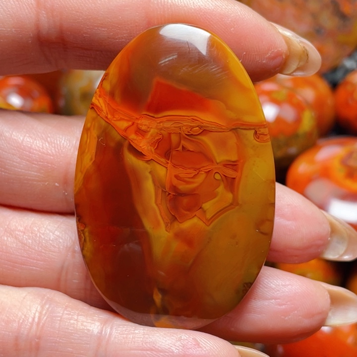 玛瑙/玉髓战国红玛瑙挂件未镶嵌