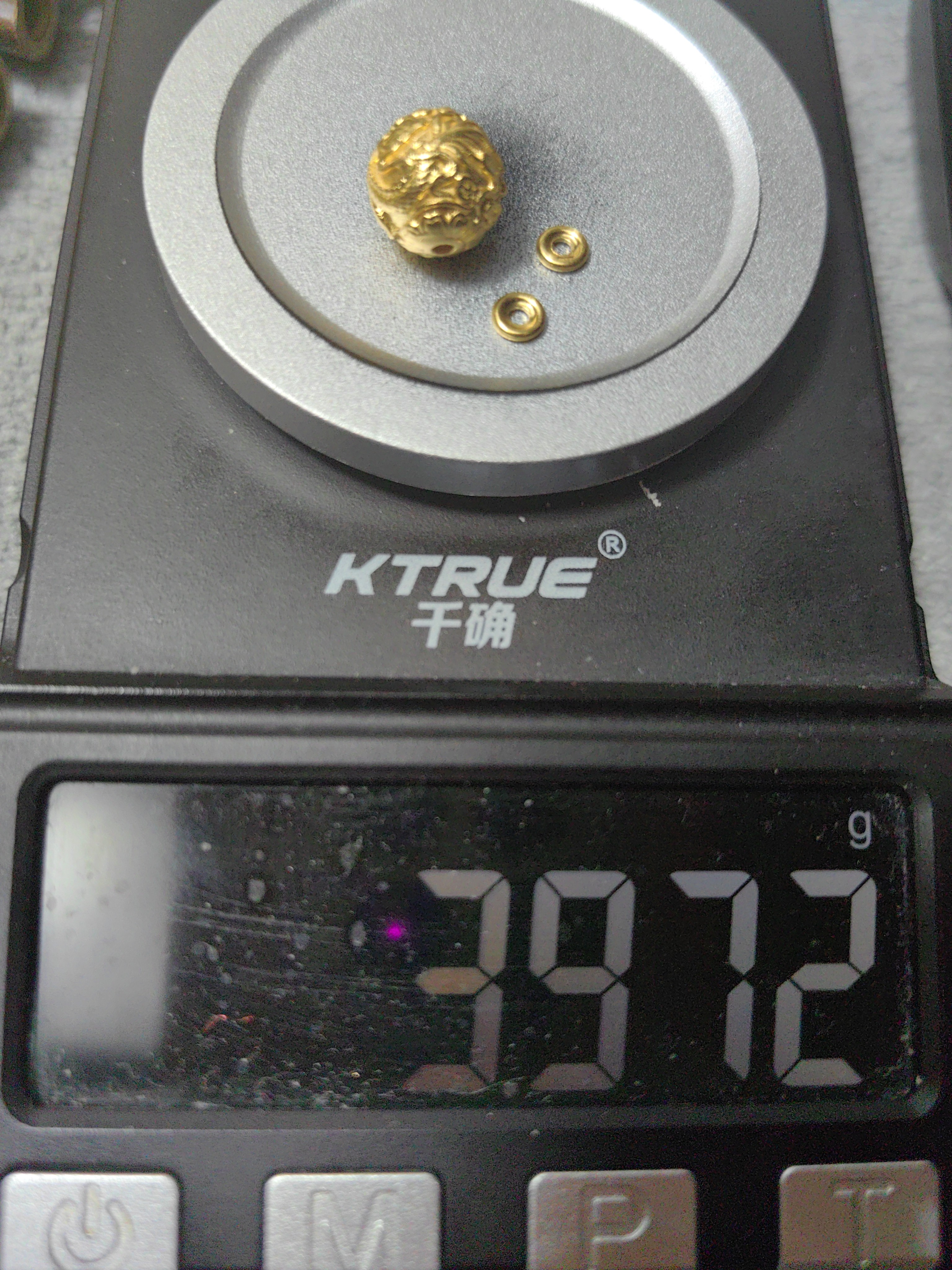 足金999金珠黄金手串配饰