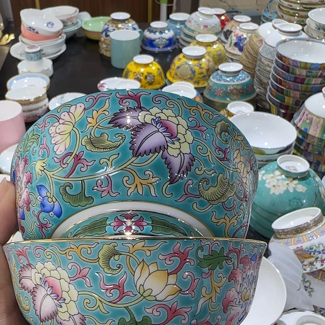 骨瓷珐琅彩工艺制作