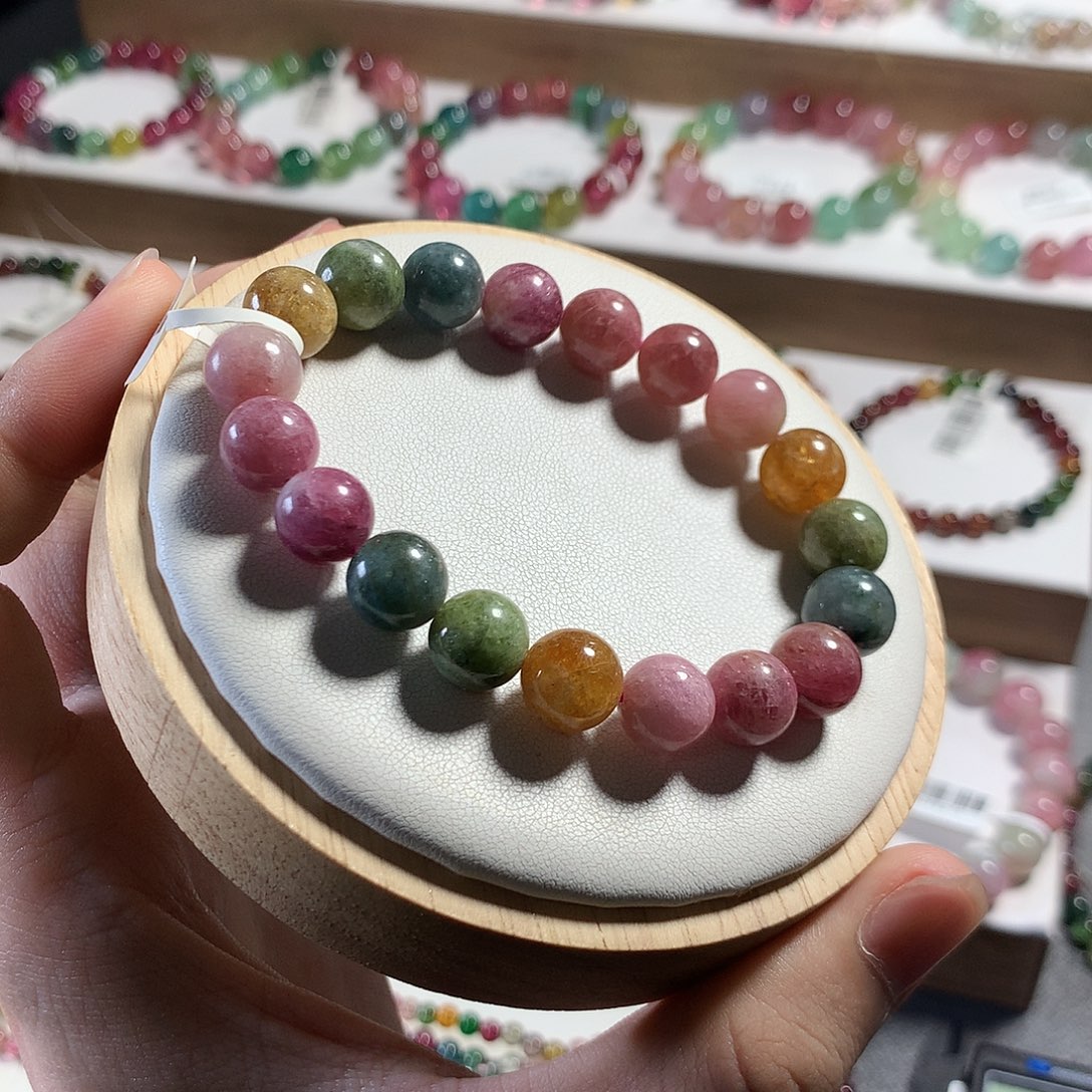 碧玺手链未镶嵌10mm