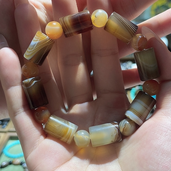 玛瑙/玉髓未镶嵌手链