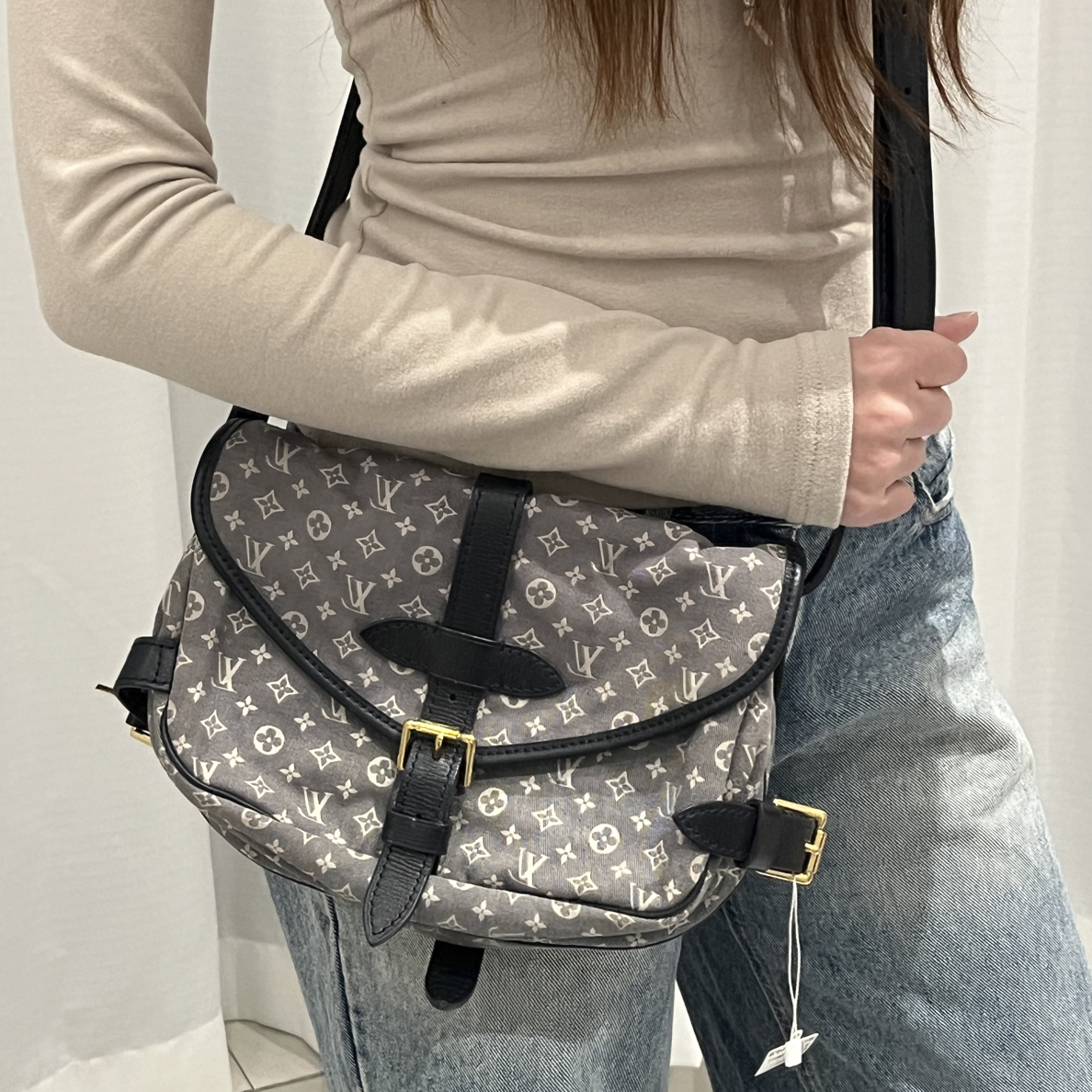 95新 LouisVuitton/路易威登 丹宁双子星 mini  /且曼