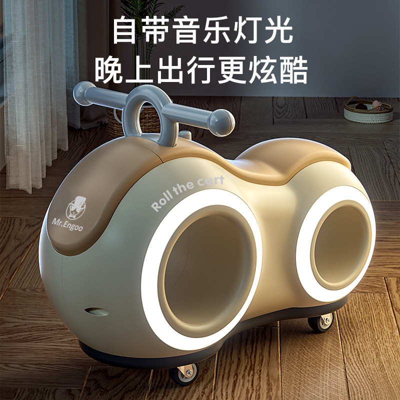 新品贝易新款儿童花生车 滑行款1-3岁宝宝自行车无脚踏溜溜车童车