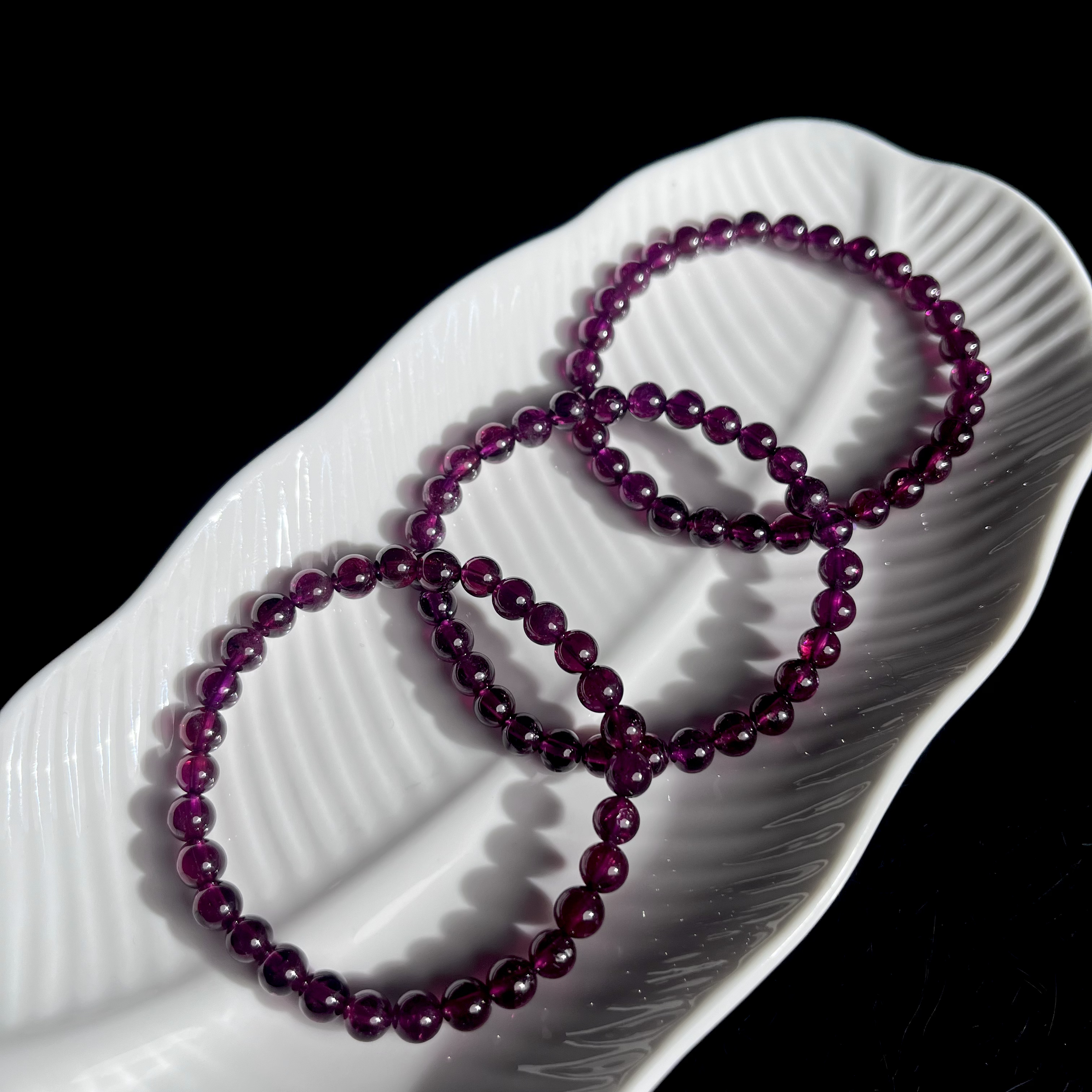 【大鱼甄选】紫牙乌石榴石手串6mm+XL52多样性发其一时尚气质