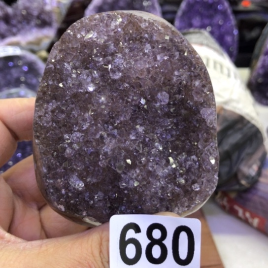 紫晶天然水晶摆件未镶嵌