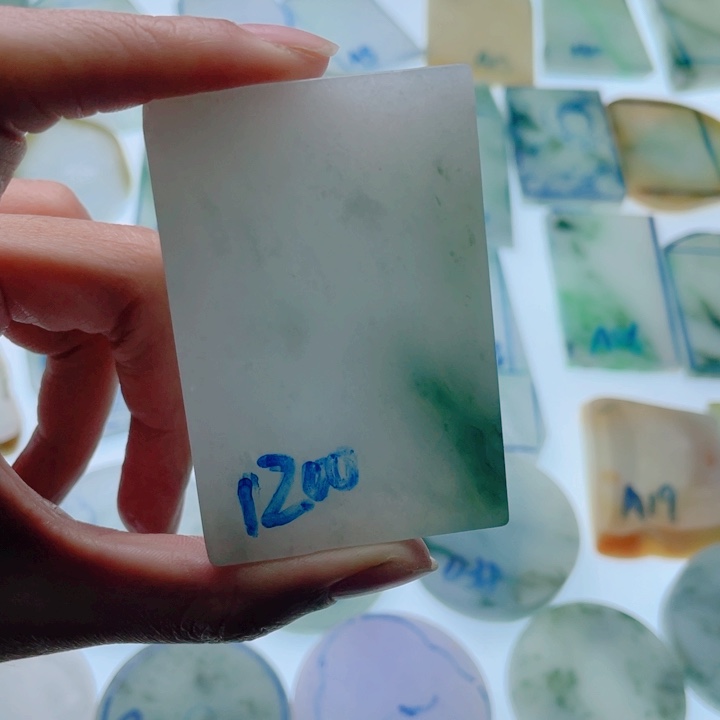 定制翡翠未镶嵌鑫*翡翠仿古无事牌开