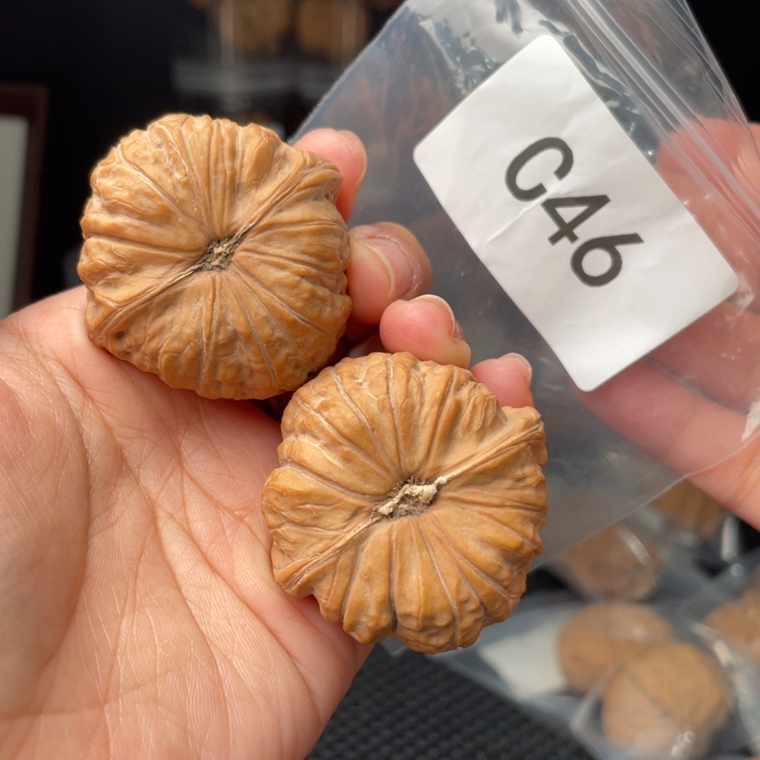 文玩核桃把件面***喵全品43南瓜