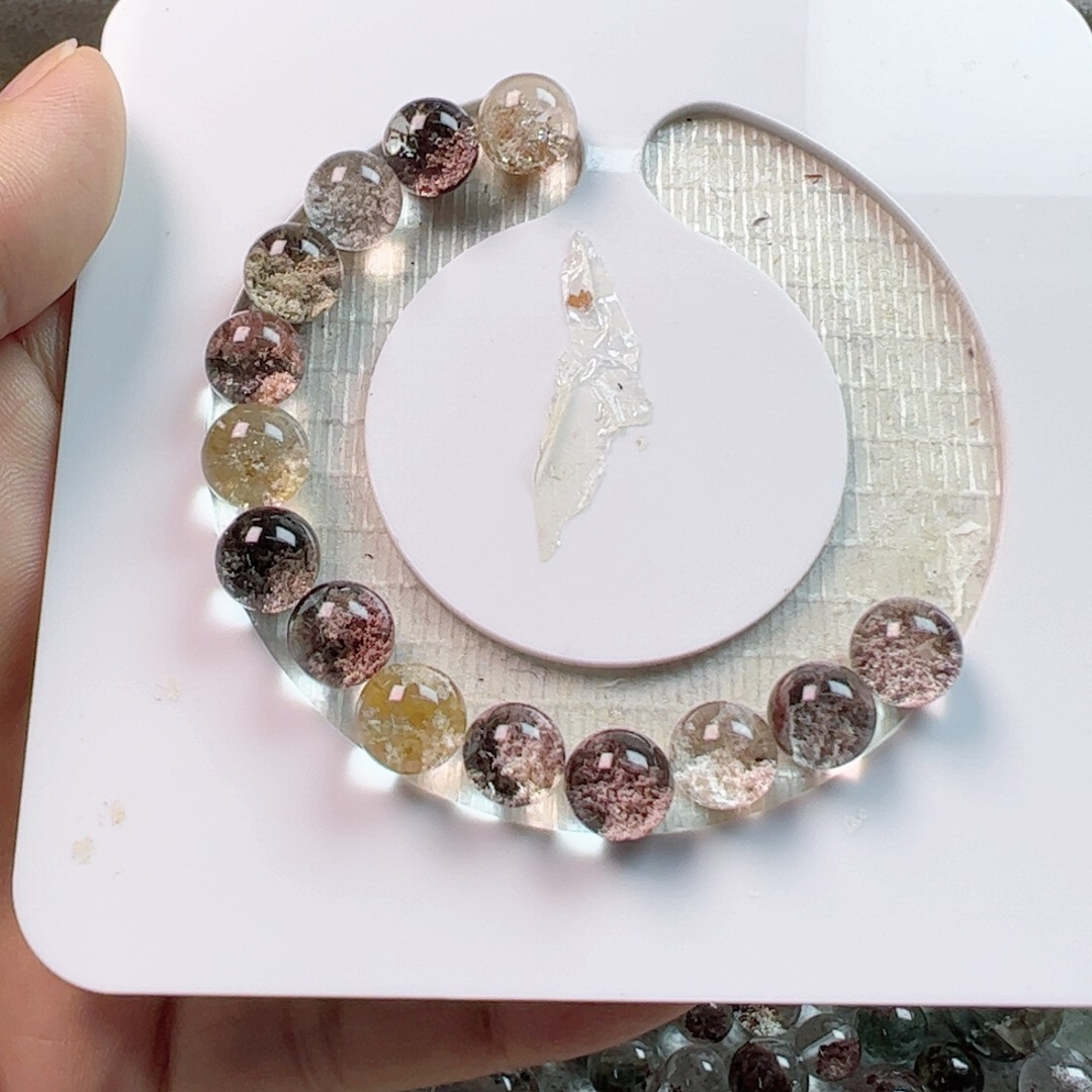 @***-水晶手链银S800镀金镶嵌