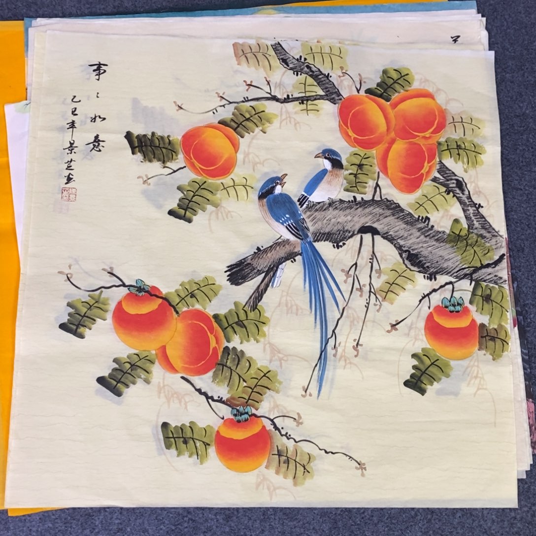 国画尺寸68✖️68斗方手绘