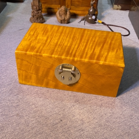 金丝楠金丝楠木小叶20首饰盒