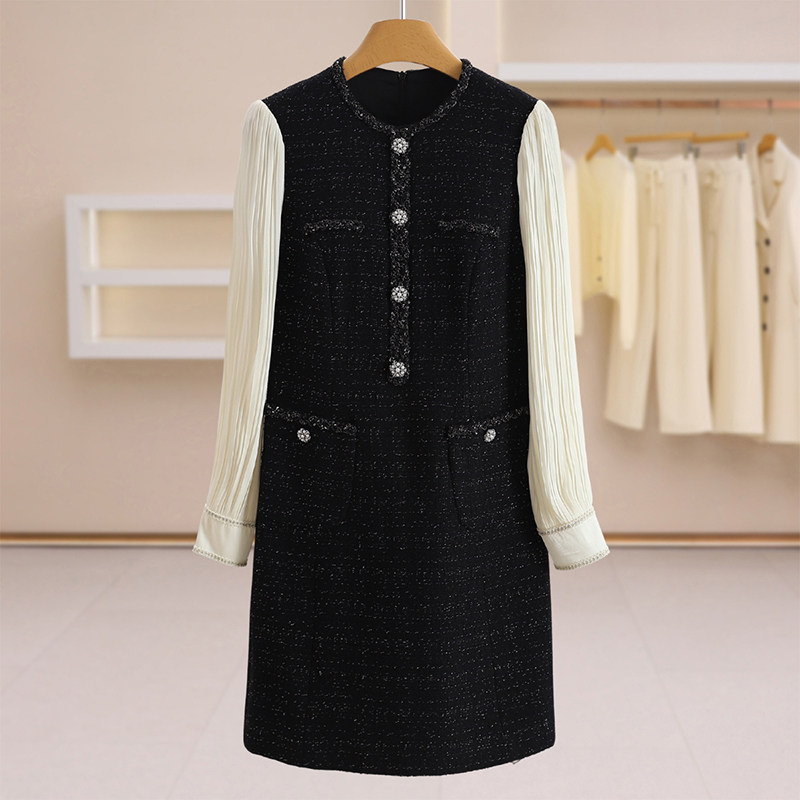 【品牌云仓】珂系列-气质装饰扣显瘦百搭连衣裙#K361-ZKA58L069