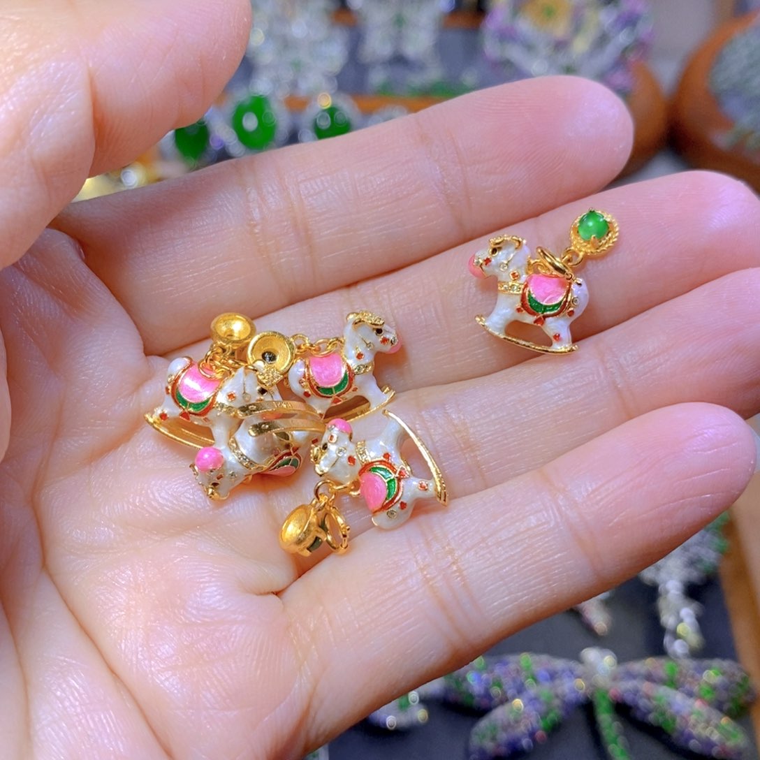 翡翠颈饰银S925镶嵌多样性发其一