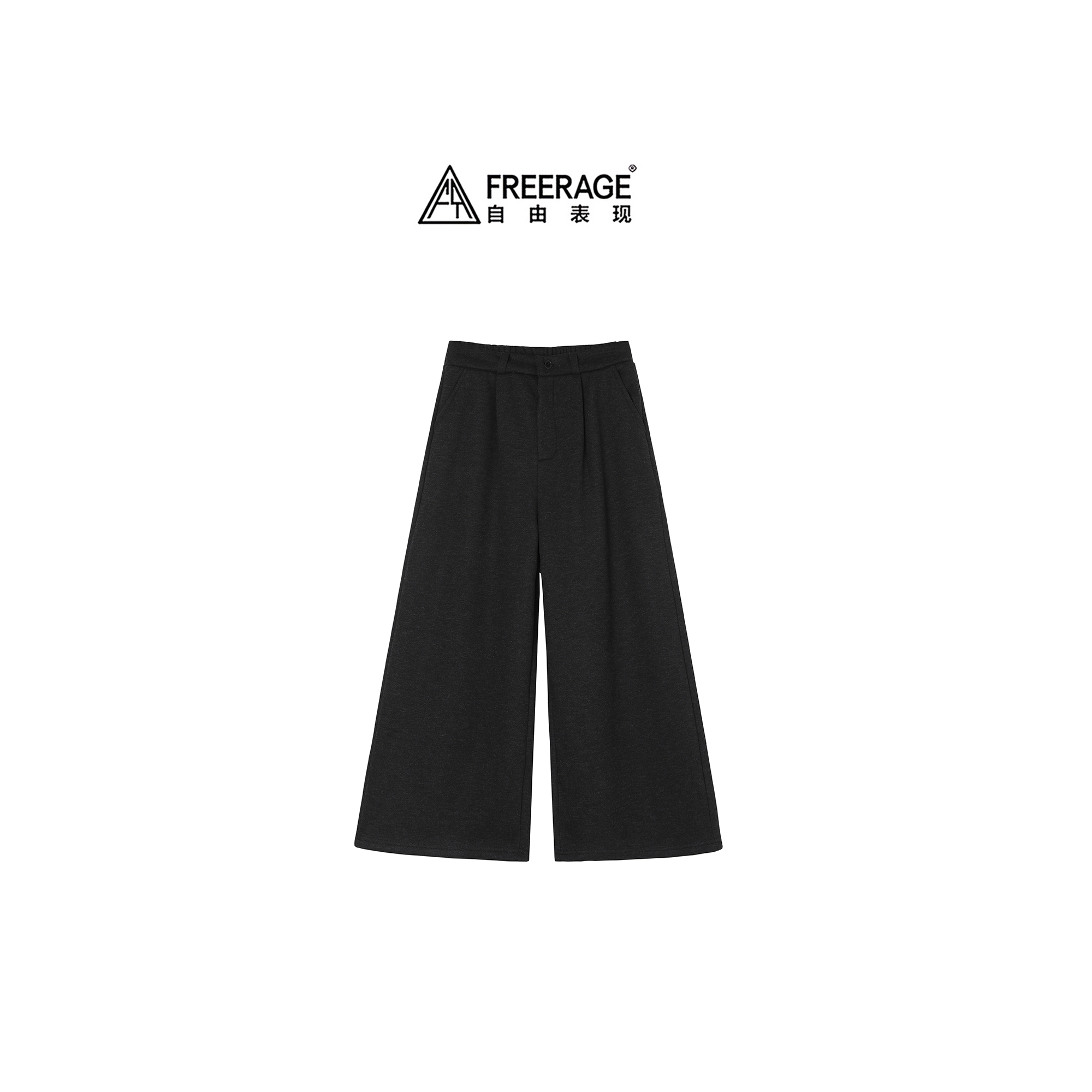 FreeRage/自由表现 加绒休闲百搭八分裤 K7901-1