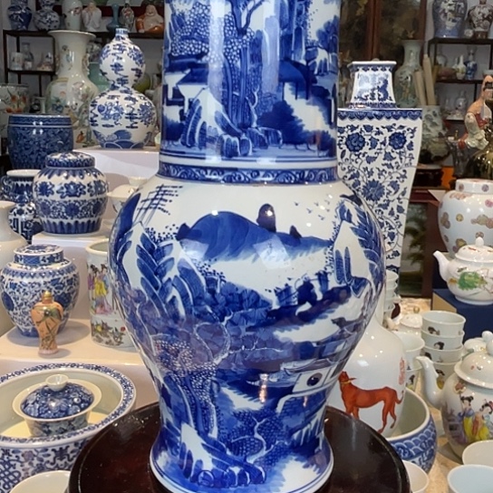 壶松*景德镇陶瓷花枯