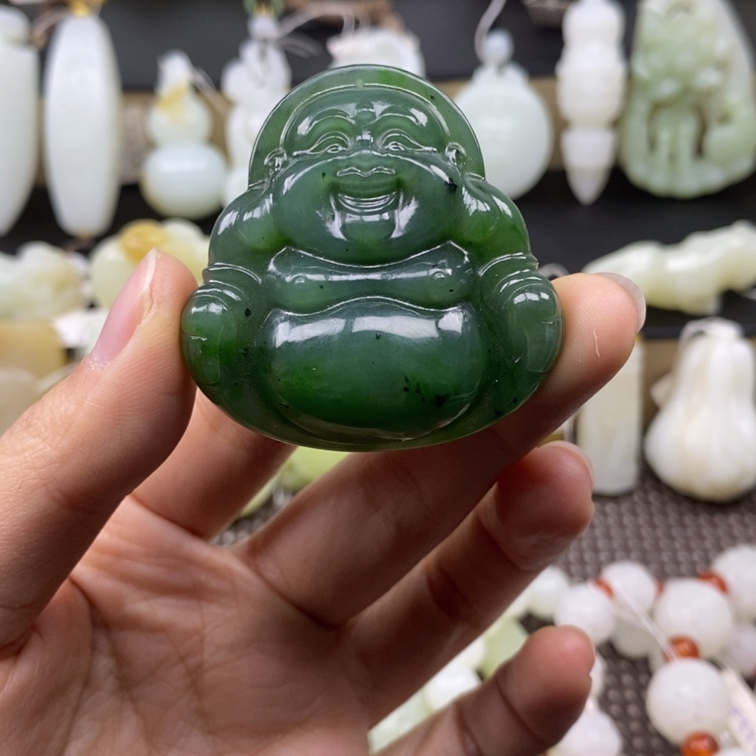 和田玉未镶嵌挂件