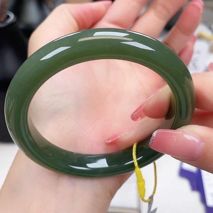 和田玉手镯58未镶嵌