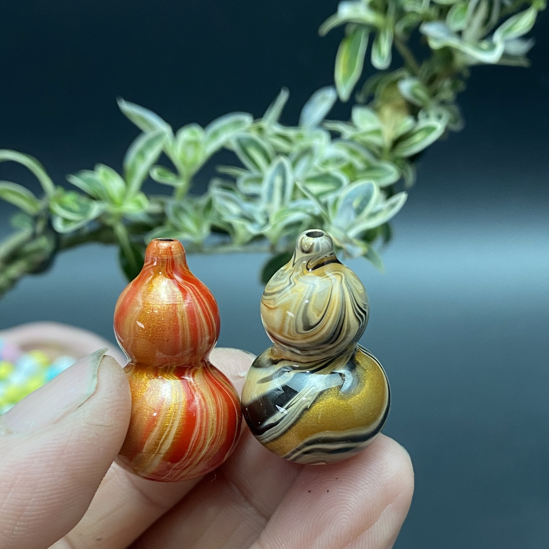 飘漆葫芦规格2.9cm 漆器 木质 非遗文化传承