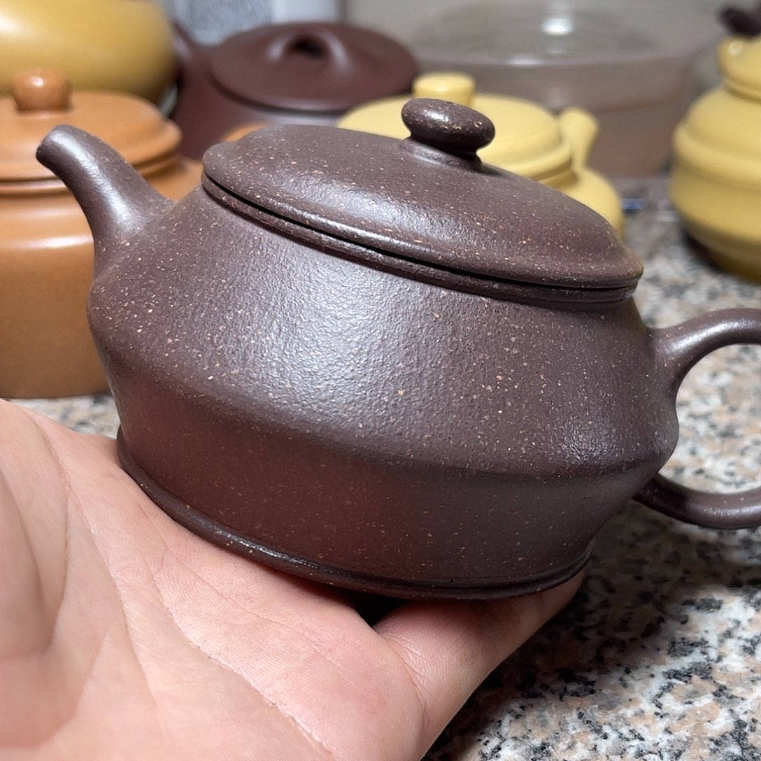 茶壶紫砂微瑕许娟粗砂天青曼殊