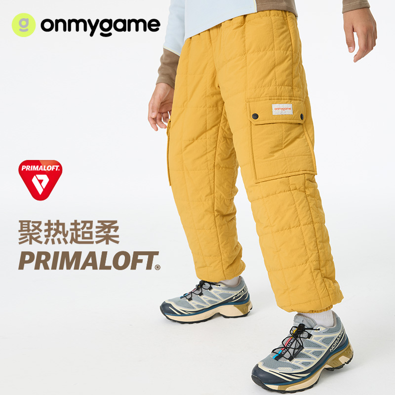 onmygame【聚热超柔软壳】儿童裤子夹棉保暖户外运动裤25冬季18800