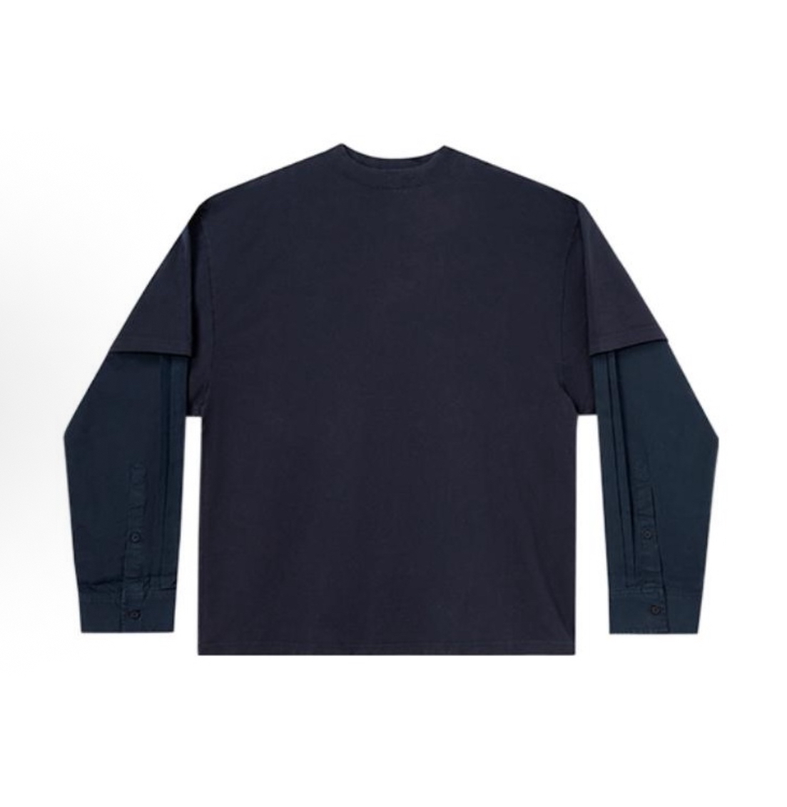 99新 Balenciaga/巴黎世家 【B假两件卫衣/S码 /Y7402